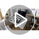 RHONZHAO Letter-Size Black Desk Drawer Organizer for A4 Paper, Stackable Office Tray