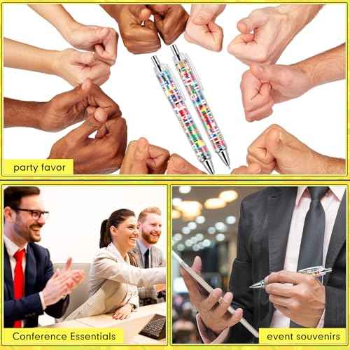 Janlaugh 100 Pcs International Flag Pens World Ballpoint Retractable Country Flags Pens Bulk Multicultural Party Favors Decoration Gift for School Sports Events Home Office Supplies