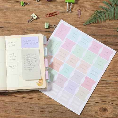 Mr. Pen- Monthly and Seasonal Tabs, 84 pcs, Colorful, Month Tabs for Planners, Journals, and Notebooks
