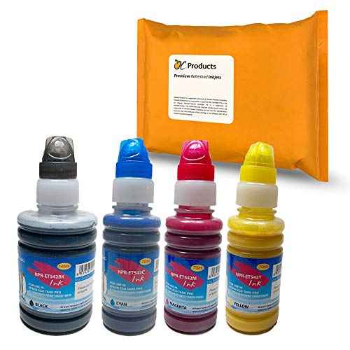 Compatible Ink Replacement for Epson 542 for EcoTank Pro ET-5800 ET-5850 ET-5880 ET-16600 ET-16650 (4 Color)