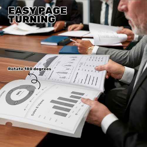 Utron 12 Pack Report Covers, 70 Sheet Capacity Presentation Folders, Clear Report Covers with Sliding Bar, Report Folder for A4 and Letter Size Paper