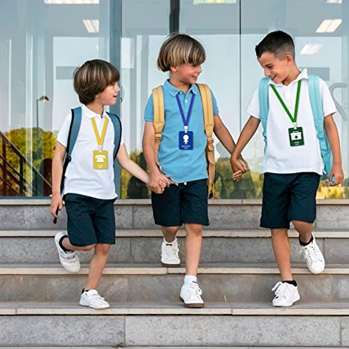 Fun-Plus Type A 12 Pack Classroom Hall Pass Lanyards Set for Teachers & Students
