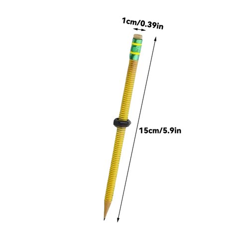 Ikokei Threaded Pencil, ADHD Fidget Pencil, Threaded Focus Fidget Pencils for Kids and Adults with Sliding Nut (10Pcs)