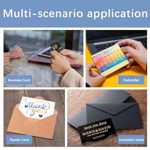 300 Pcs Sublimation Business Card Blanks Metal Bulk Aluminum Double Sides Name Cards Sublimation Blanks Products Heat Press Transfer Desk White sublimation business cards blank 3.4 x 2.1 x 0.01 Inch