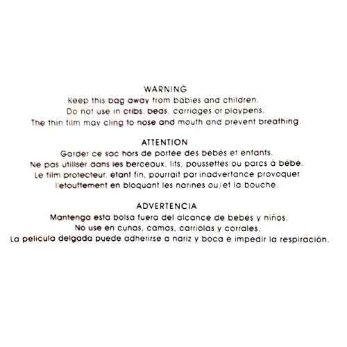 100 9x12 Suffocation Warning Self Seal Flap Tape Clear Poly Bags Cello Cellophane Polypropylene OPP Bags 1.5 Mil By ValueMailers