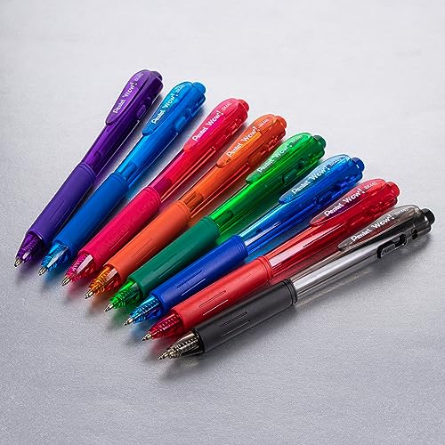 Pentel WOW! Ballpoint Pen, (1.0mm) Medium Line, Black Ink, Pack of 60, Canister (BK440PC60A)
