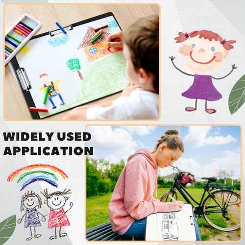 Tenceur 4 Pcs Extra Large 11x17 Clipboard - Horizontal Three Clip Plastic Clipboard for School, Office, Home & Teachers