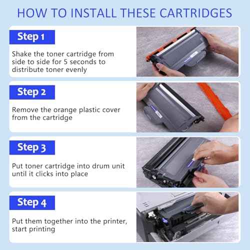 2 Packs Compatible for Brother TN360 TN330 High Yield Mono Laser Toner Cartridge Black for HL-2140 HL-2170W DCP-7030 DCP-7040 MFC-7340 MFC-7345N MFC-7440N MFC-7840W Series Printers