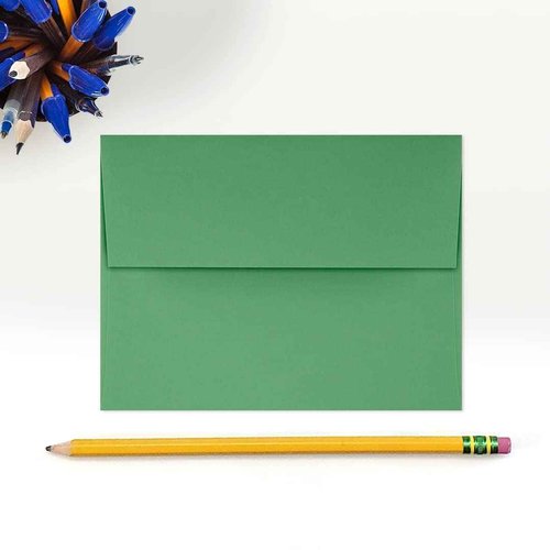 LUXPaper A2 Invitation Envelopes | Peel & Press | 4 3/8" x 5 3/4" | Holiday Green | 60lb. Text | 250 Qty