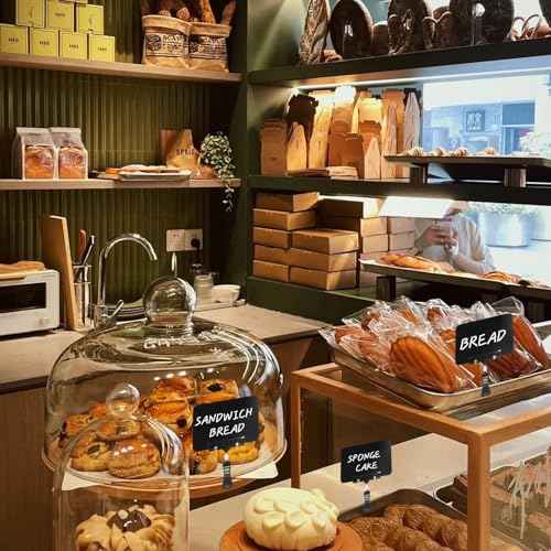 50 Pack Mini Chalkboard Signs with Rotatable Clip, Plastic Double Display Clips for Business Retail Food Clothing Rack Shelf Basket Sign Display (Black)