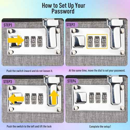 2Pcs Lockable Money Bag - 5x8 Inches Durable Nylon Locking Bank Bag Coin Purse for Cash, Jewelry, Passports, Medicine, Credit Cards and Valuable Storage Cash Pouch (Black & Grey)