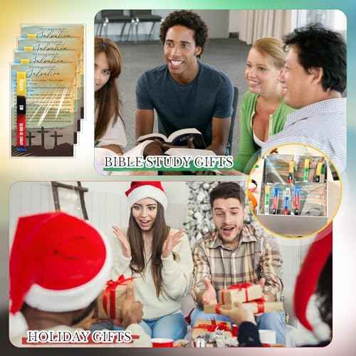 100 Sets Church Christian Gifts Bulk Salvation Bracelets with Plan of Salvation Cards Religious Silicone Bracelets Gospel Tracts Roman Road to Church Teaching Kit