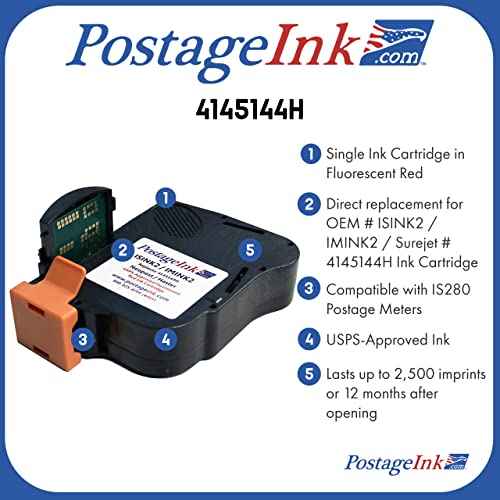 ISINK2 / IMINK2 / Sure.Jet # 4145144H Non-OEM Ink Cartridge Replacement for IS280 and IM280 Machines