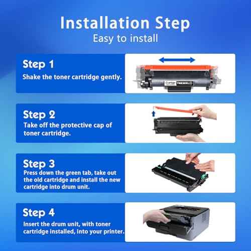 TN830XL Black High Yield Toner Cartridge 2 Pack Replacement for TN-830XL TN 830XL Compatible with Brother HL-L2460DW DCP-L2640DW HL-L2480DW HL-L2400D HL-L2405W MFC-L2820DW Printer