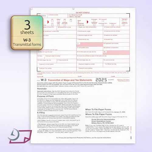 NextDayLabels - W2 Forms for 2025, 4 Part Tax Forms, Laser Ink/Jet Forms for QuickBooks and Accounting Software (Set of 25 with Self Seal Envelopes)