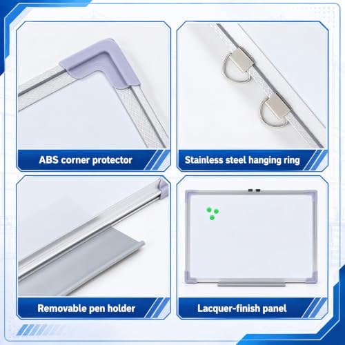 Woanger 40x28 Inch Whiteboard with Adjustable Tripod Stand & 14x20 Inch Dry Erase Board
