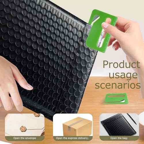 6Pcs Letter Opener£¬Letter Opener Envelope Slitter with Concealed Blade, Scale and Magnifying Glass£¬Suitable for Office Workers and Students to Open Envelopes.