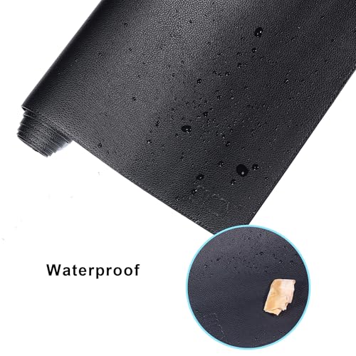 Cacoy 63" x 24" Leather Desk Mat, Desk Matt for Desktop, XXXL Large Gaming Computer Mouse Pad, Keyboard Mouse Mat, PU Leather Desk Pad Blotter, Waterproof Desk Cover Protector for Office & Home, Black