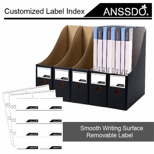 ANSSDO 24 Pack Black Cardboard Magazine Holder Premium Magazine File Holder Magazine Organizer, Magazine Storage Box, Large Volume Magazine File Organizer as Book Bins or Folder Holder for Desk