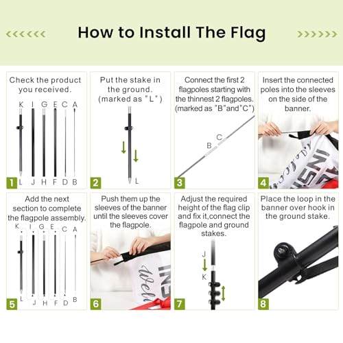 Leinuosen 2 Set 7 ft Christmas Tree Sale Feather Flags with Pole Kit Christmas Tree Sale Swooper Advertising Flag Include 2 Banner 10 Pole and 2 Ground Spikes for Holiday Business
