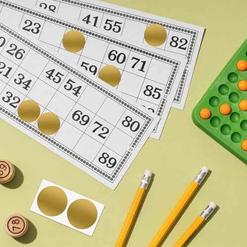 50 Pieces Scratch Off Sticker Labels 2 inch for Scratch Off Stickers Lottery Tickets DIY Raffle Card Creating (Gold, Round 2inch)