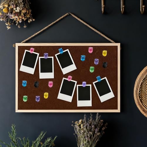 MXCOIRTP Multicolor 30pcs Cubicle Wall Clips for Photos, Notes & Cables