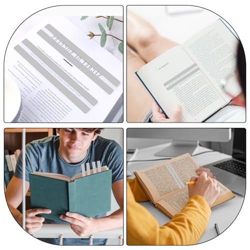 Guided Reading Strips 12 Pack for Dyslexia Learning Bookmarks & Trackers
