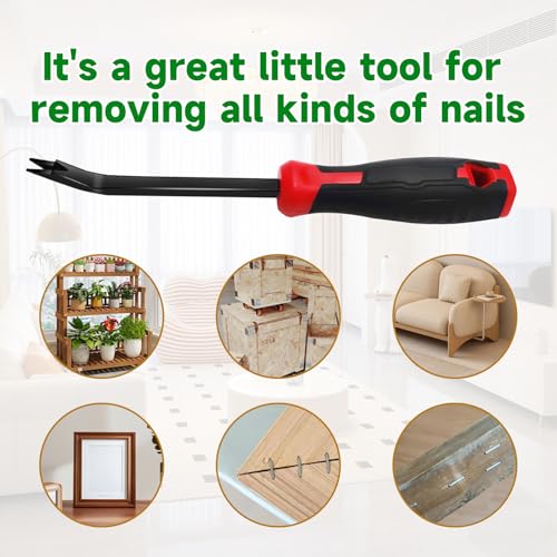Heavy-Duty Staple Remover Tool for Upholstery, Carpet & Wood - Ergo 30° Angled Lifter