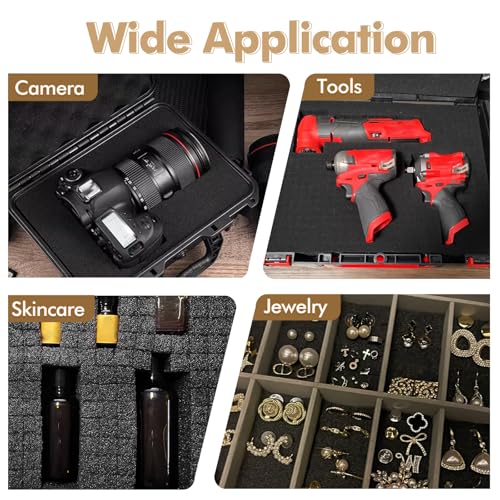 6Pcs Pick and Pluck Foam Large Size Apart Insert Pre-Cubed Padding