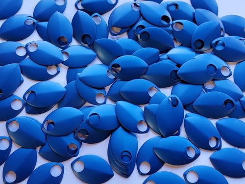 Large Anodized Aluminum Scale Maille Scales for Armor Crafting (100ct, Blue)
