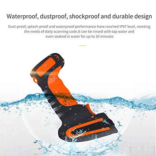 Symcode Wireless 2D Bluetooth Barcode Scanner with Stand, 3 in 1 Bluetooth & 2.4GHz Wireless & USB Wired Connection, Industrial Dustproof and Waterproof, QR Image Bar Code Reader with Vibration Alert