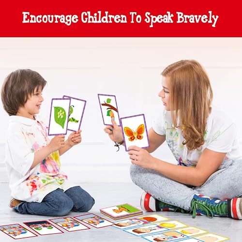 Hebayy 4-Scene Sequencing Cards Set for Kids Learning and Speech Therapy - 72 Durable Visual Storytelling Cards