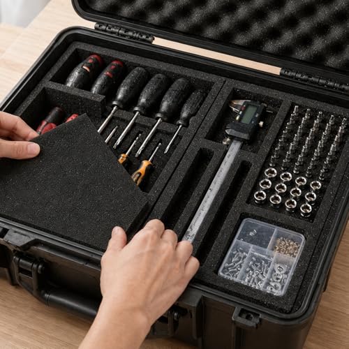 Foam Insert 16x12 Inch, 4PCS 1 Inch Thick Tool Box Organizer,