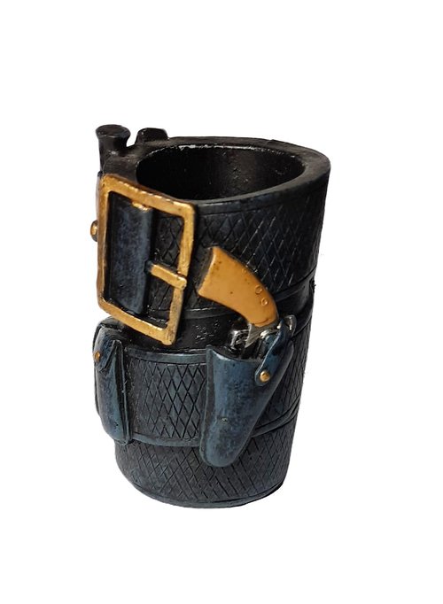 Eosphorus Police Officer Belt Pen and Pencil Holder - Police Decor Memorabilia Polyresin Desk Organizer
