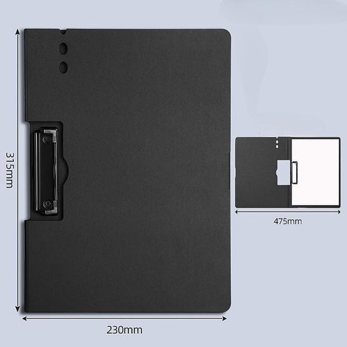 Clipboard Folder - A4 Punchless Clamp Binder with Metal Clips, 360 Degree Foldable Binder Clipboards with Pen Holder, Folder Binders Clip for Letter or A4 Size, 4 Pack