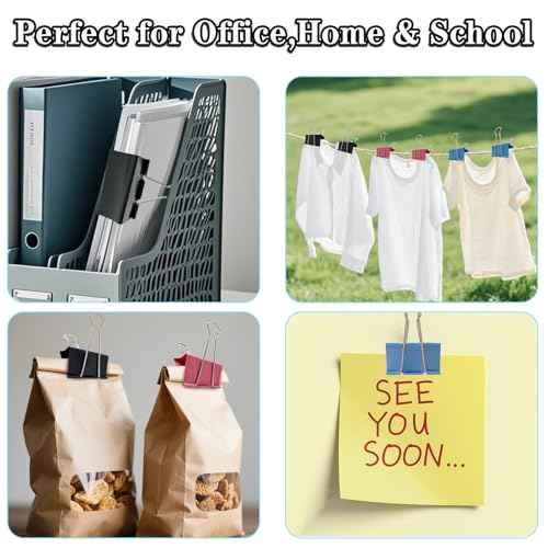 36PCS Jumbo Binder Clips 3 Inch, Black, Binder Clips Extra Large Heavy Duty for Office Supplies