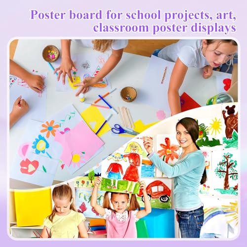 Joyberg 18-Pack White Poster Boards 11x14 Inches for Crafts & DIY Projects