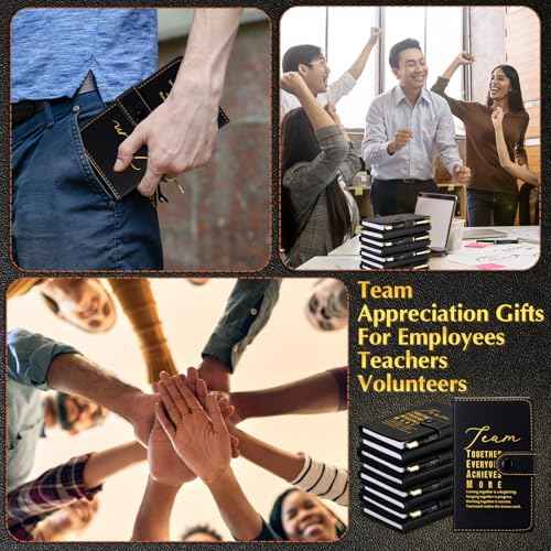 Honoson 12 Set Team Appreciation Gifts Bulk for Employee Staff Rad Tech Week Perioperative Nurses Practitioner Appreciation A5 Leather Notebook with Ballpoint Pen for Coworker Nurse Teacher