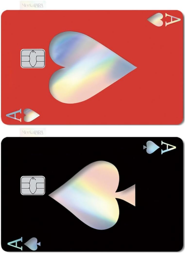(2 Units) Holographic Credit Card Skin – 3M Material Debit Card Sticker, Waterproof, Durable & Easy to Apply, Multi-Design Personalised Cover (Divine Light)