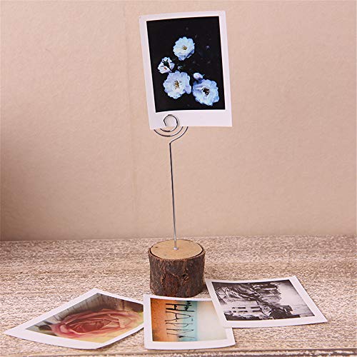 Round Shape Silver Craft Wire Clip 30 Pack for Table Cards Cake Toppers DIY Decorations
