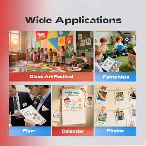 Glossy Thin Inkjet Paper 8.5x11 Inches, 110 Sheets brochure paper, 115gsm Photo Paper for Inkjet Printer with Dye Ink for Custom Chip Bag Party Favors