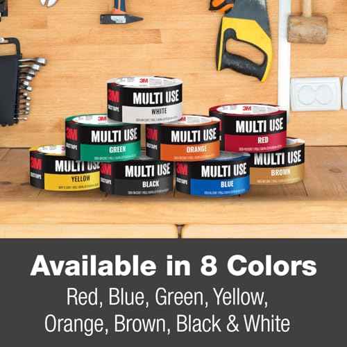 3M Duct Tape Black, 1.88 inches by 20 yards, 3920-BK, 1 roll