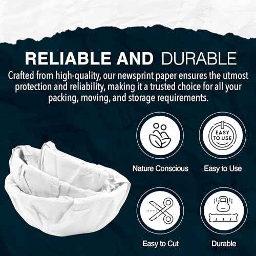 13"x12" 100 Sheets White Packing Paper Sheets for Moving Supplies, Protecting Fragile China and Glasses,Small Wrapping Paper for Shipping and Moving Box Filler