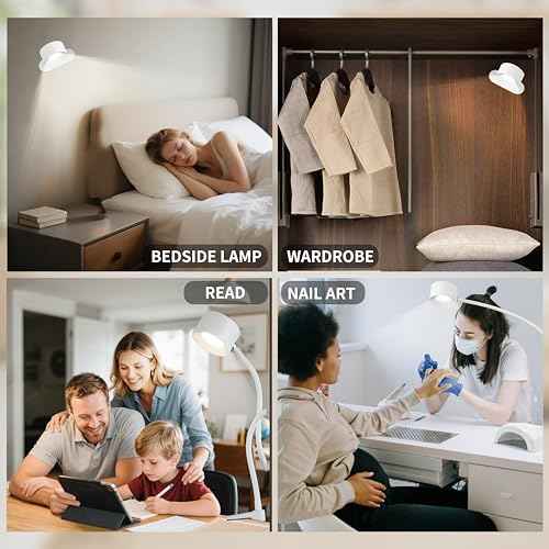 Portable and Rechargeable LED Desk Lamp,Versatile Lighting Solution for Office, Study, and Outdoor Activities£¬White