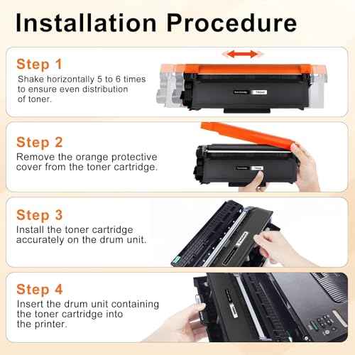 Cruxer TN660 Toner Cartridge DR630 Drum Replacement for Toner TN-630/TN-660 Black Page Yield Up to 2,600+, Compatible with DCP-L2520dw HL-L2360DW L2320D MFC-L2700DW L2710DW L2740DW Printer