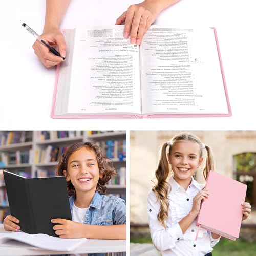 MoKo Book Cover, Reusable and Stretchable Up to 10 x 12.5 in, Pink
