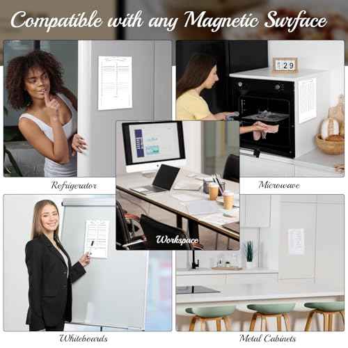 2 Pack Grocery List Magnet Pad for Fridge with Pen Holder, Totally 120 Sheets Magnetic Note Pad for Fridge Full Back Magnet Shopping List, To Do List, Memo Notepads, 4.5x7.5(Blank Design)