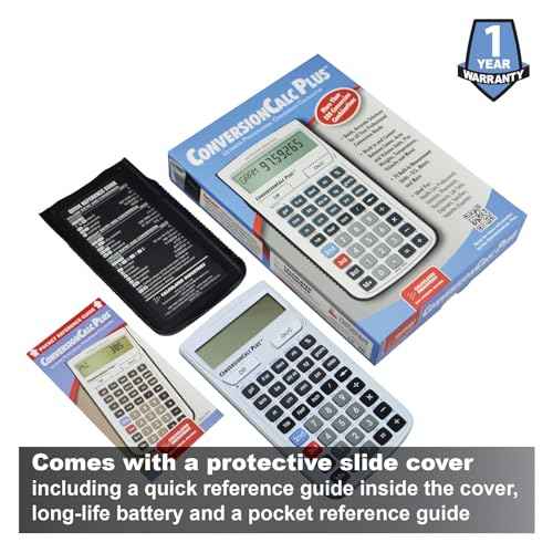 Calculated Industries 8030 ConversionCalc Plus Ultimate Professional Conversion Calculator Tool for Health Care Workers, Scientists, Pharmacists, Nutritionists, Lab Techs, Engineers and Importers