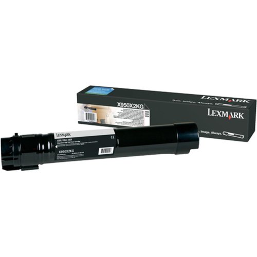 Lexmark X950X2KG High Yield Toner Cartridge for X950, X952, X954 Series Printers, Black