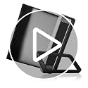 Djois Foldable Tarifold VEO Desktop Reference System - 10 Pockets, Black, Tabletop